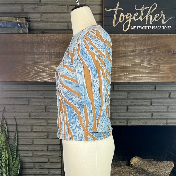 Cactus Flower vintage distressed torn destroyed top size Medium - Picture 6 of 13